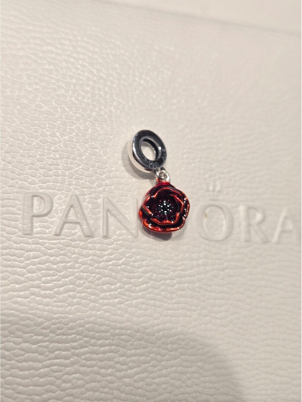 Pandora poppy charm